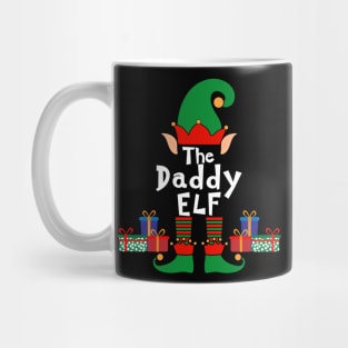 Funny Family Matching Christmas Daddy Elf Mug